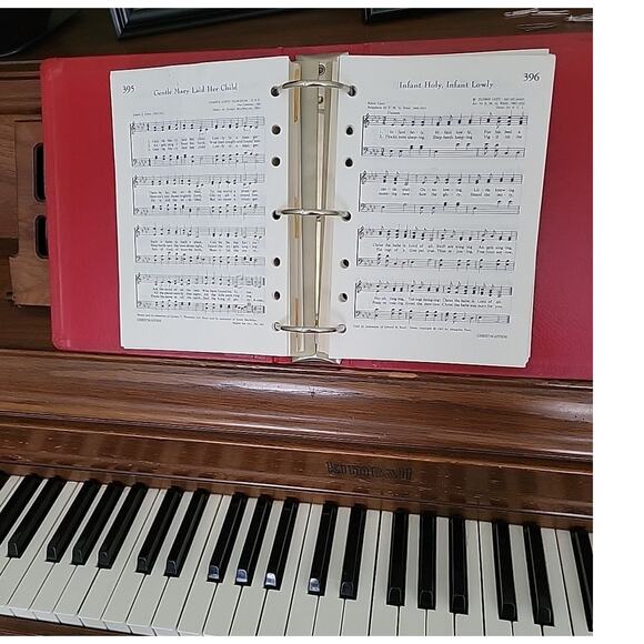 THE BOOK OF HYMNS United Methodist Church Organist Edition 1966 D Ring Binder - Picture 2 of 5